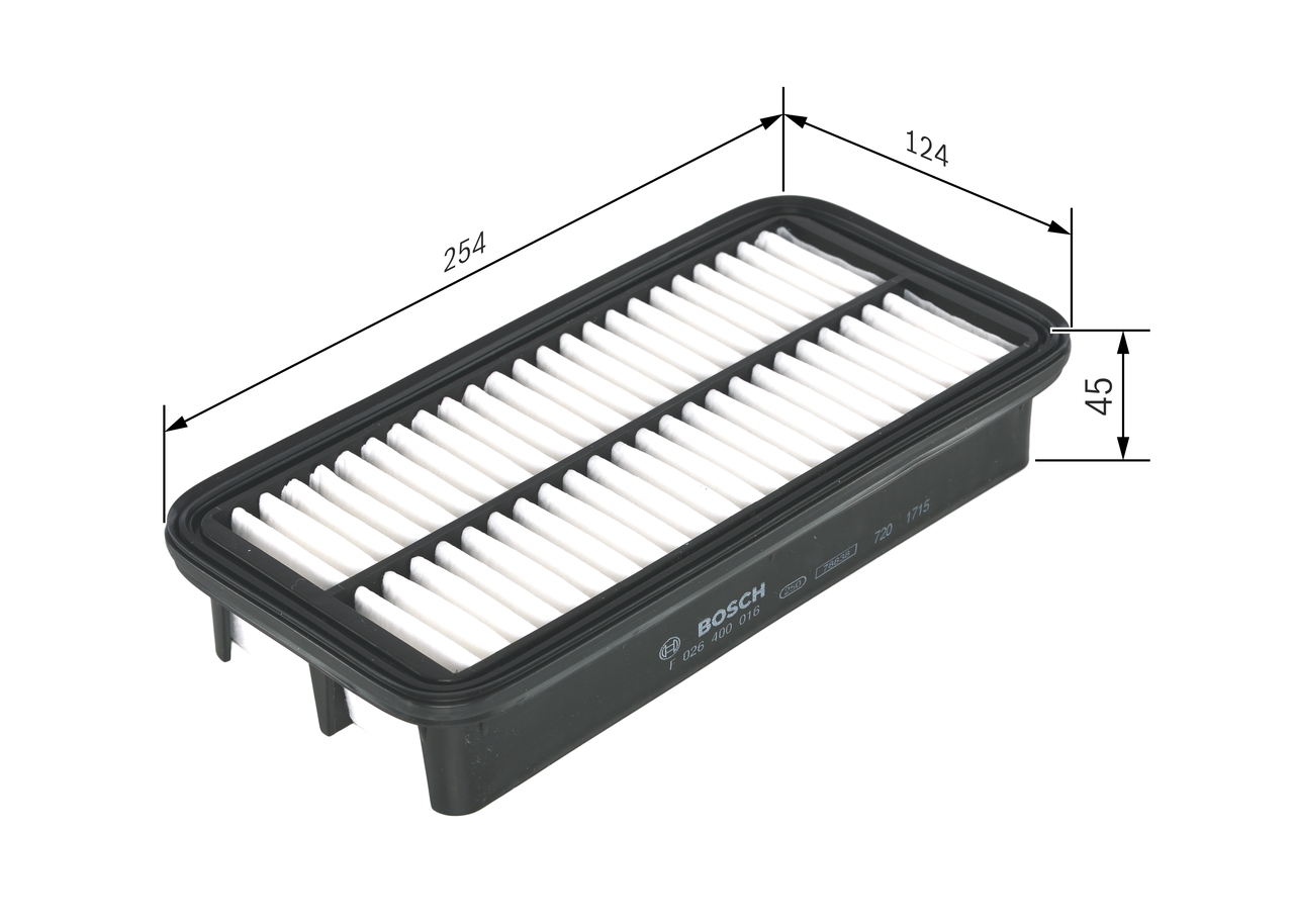 BOSCH Luftfilter f026400016 Filtereinsatz 46mm für HYUNDAI