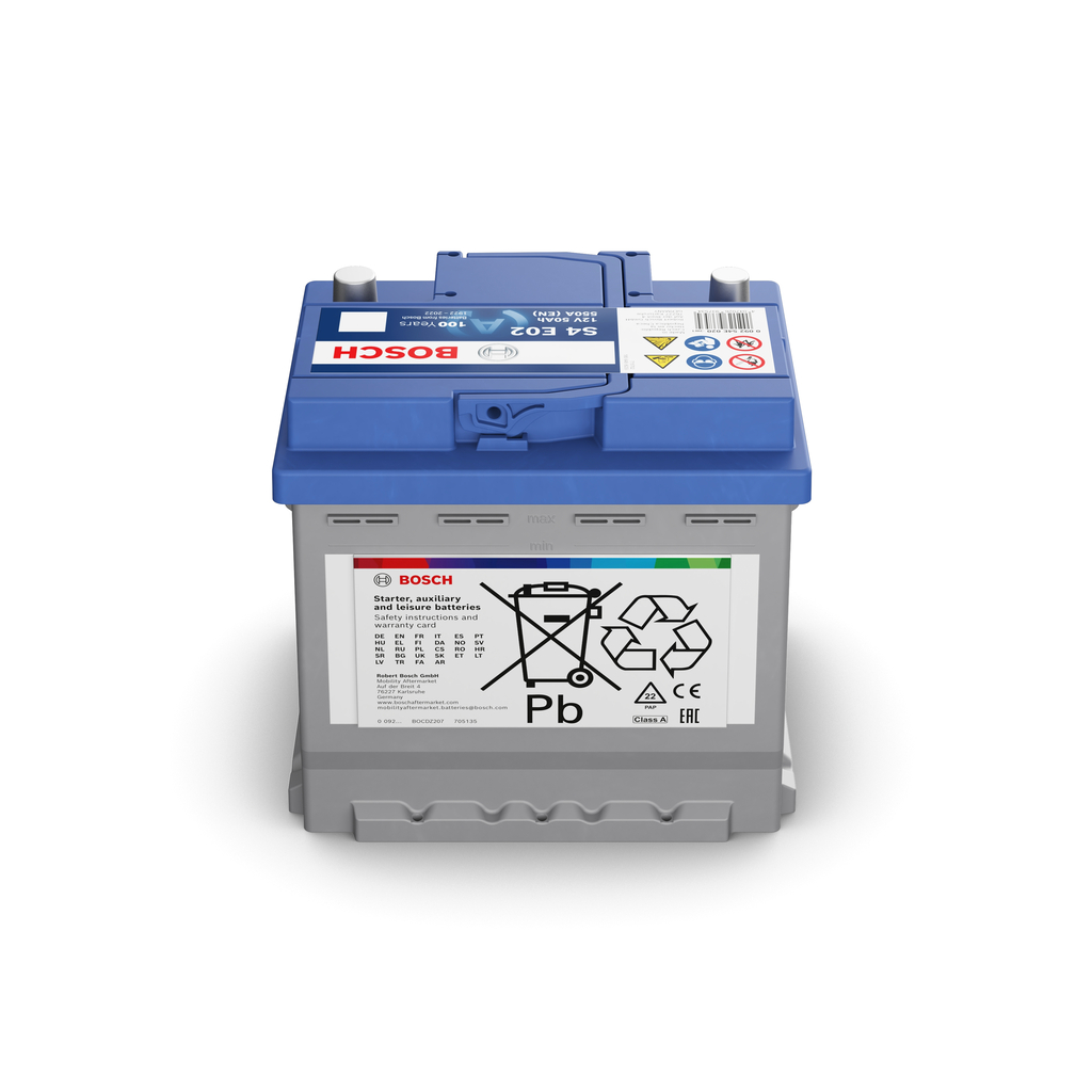 BOSCH Starterbatterie S4E EFB 12 V, 50 Ah, 550 A 0092s4e020 12V 68Ah 550A