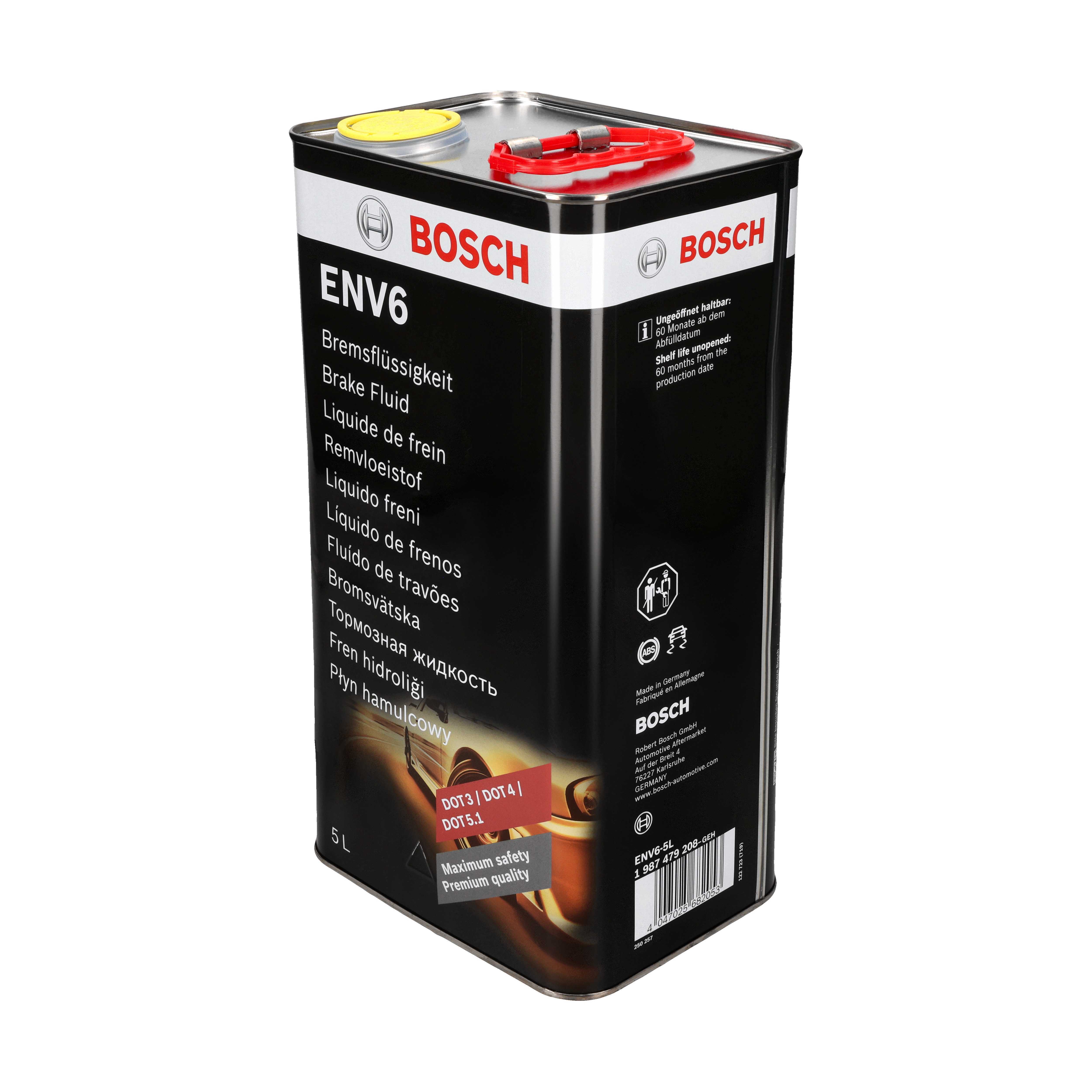 BOSCH Bremsflüssigkeit DOT 3, 4, 5.1 (5 L) 1987479208 5l