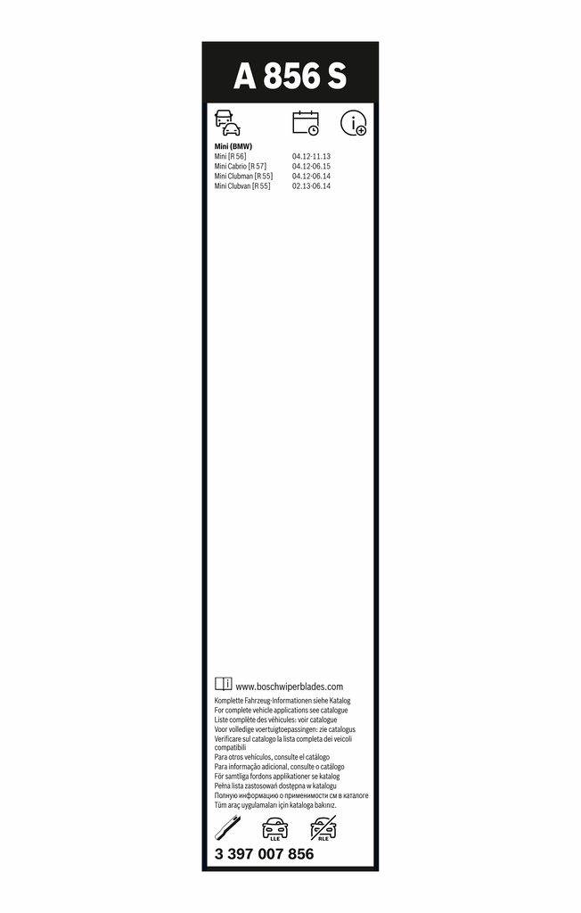 BOSCH Wischblatt Aerotwin 3397007856 für MINI