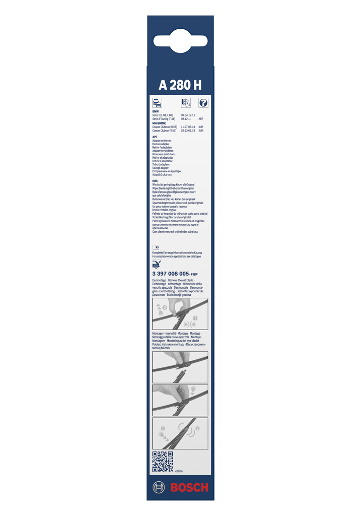 BOSCH Wischblatt Rear 3397008005 für Ford BMW