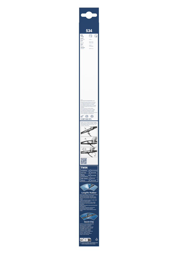 BOSCH Wischblatt Twin 3397010271 vorne