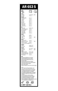 BOSCH Wischblatt "Aerotwin Retrofit", Art.-Nr. 3 397 118 911