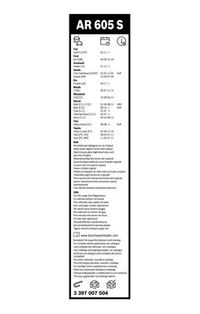 BOSCH Wischblatt "Aerotwin Retrofit", Art.-Nr. 3 397 007 504
