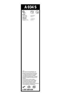 BOSCH Wischblatt "Aerotwin" f&uuml;r VW TOUAREG (7P5, 7P6), Art.-Nr. 3 397 009 034