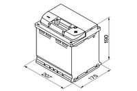 BOSCH Starterbatterie "S5" f&uuml;r PEUGEOT 207 CC (WD_), Art.-Nr. 0 092 S50 020