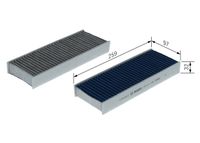 BOSCH Filter, Innenraumluft "FILTER+pro", Art.-Nr. 0 986 628 647