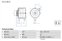 BOSCH Generator, Art.-Nr. 0 986 037 321