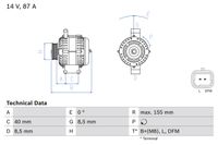 BOSCH Generator, Art.-Nr. 0 986 042 720