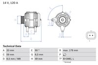 BOSCH Generator, Art.-Nr. 0 986 045 241