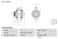 BOSCH Generator, Art.-Nr. 0 986 046 270