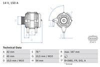 BOSCH Generator, Art.-Nr. 0 986 049 071