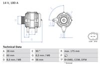 BOSCH Generator, Art.-Nr. 0 986 080 090