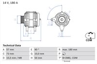 BOSCH Generator, Art.-Nr. 0 986 082 200
