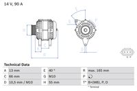 BOSCH Generator, Art.-Nr. 0 986 082 430