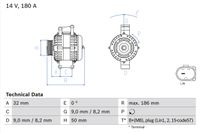 BOSCH Generator, Art.-Nr. 0 986 084 590