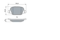 BOSCH Bremsbelagsatz, Scheibenbremse, Art.-Nr. 0 986 424 553