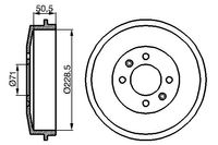 BOSCH Bremstrommel, Art.-Nr. 0 986 477 060