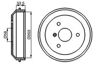 BOSCH Bremstrommel, Art.-Nr. 0 986 477 103