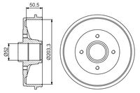 BOSCH Bremstrommel, Art.-Nr. 0 986 477 175