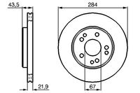 BOSCH Bremsscheibe, Art.-Nr. 0 986 478 186