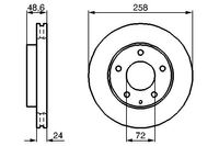 BOSCH Bremsscheibe, Art.-Nr. 0 986 479 B25