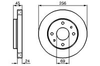 BOSCH Bremsscheibe, Art.-Nr. 0 986 478 531