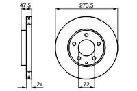 BOSCH Bremsscheibe, Art.-Nr. 0 986 479 034
