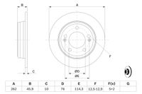 BOSCH Bremsscheibe, Art.-Nr. 0 986 479 052