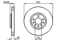 BOSCH Bremsscheibe, Art.-Nr. 0 986 479 143
