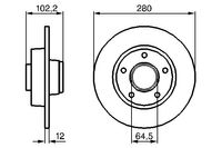 BOSCH Bremsscheibe, Art.-Nr. 0 986 479 144