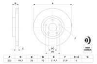 BOSCH Bremsscheibe, Art.-Nr. 0 986 479 183