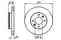 BOSCH Bremsscheibe, Art.-Nr. 0 986 479 206