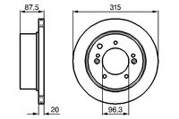 BOSCH Bremsscheibe, Art.-Nr. 0 986 479 232