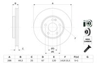 BOSCH Bremsscheibe, Art.-Nr. 0 986 479 234