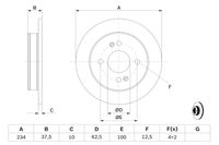 BOSCH Bremsscheibe, Art.-Nr. 0 986 479 256