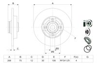 BOSCH Bremsscheibe, Art.-Nr. 0 986 479 387