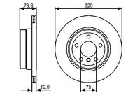 BOSCH Bremsscheibe, Art.-Nr. 0 986 479 442