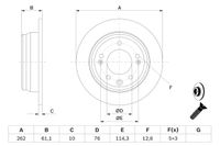 BOSCH Bremsscheibe, Art.-Nr. 0 986 479 508
