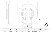 BOSCH Bremsscheibe, Art.-Nr. 0 986 479 560
