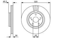 BOSCH Bremsscheibe, Art.-Nr. 0 986 479 562