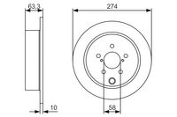 BOSCH Bremsscheibe, Art.-Nr. 0 986 479 634