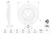BOSCH Bremsscheibe, Art.-Nr. 0 986 479 C56