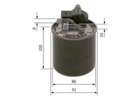 BOSCH Kraftstofffilter, Art.-Nr. F 026 402 836