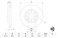 BOSCH Bremsscheibe, Art.-Nr. 0 986 479 B89