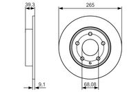 BOSCH Bremsscheibe, Art.-Nr. 0 986 479 C26