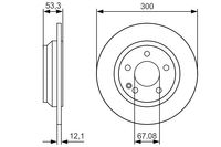 BOSCH Bremsscheibe, Art.-Nr. 0 986 479 D12