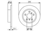 BOSCH Bremsscheibe, Art.-Nr. 0 986 479 D17