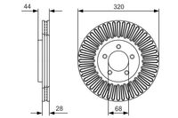 BOSCH Bremsscheibe, Art.-Nr. 0 986 479 D19