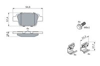 BOSCH Bremsbelagsatz, Scheibenbremse, Art.-Nr. 0 986 494 030